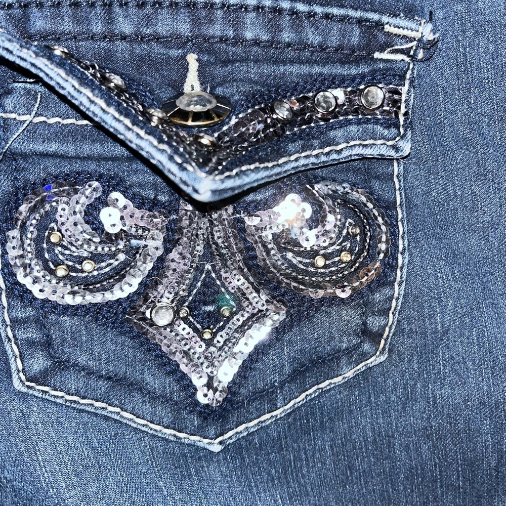 Soundgirl Blue Straight Leg Jeans Classic Denim